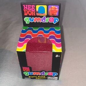 Nee Doh Gumdrop Super Solid Squish -Pink NEW